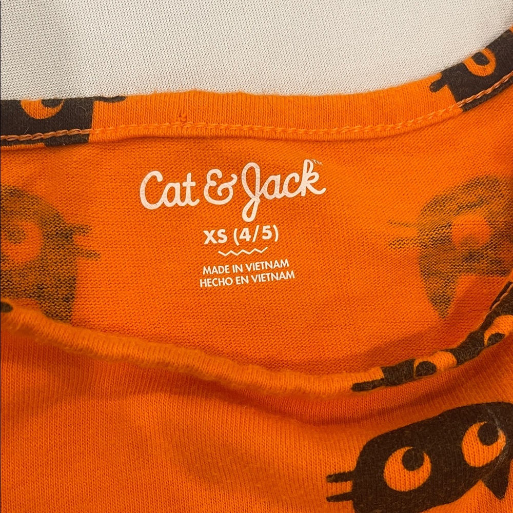 Cat & Jack Halloween Pumpkin Dresses- set of TWO Orange 4/5T - Picture 2 of 16